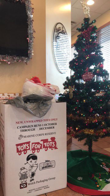 Toys for Tots drive at Taco Johns in Great Falls